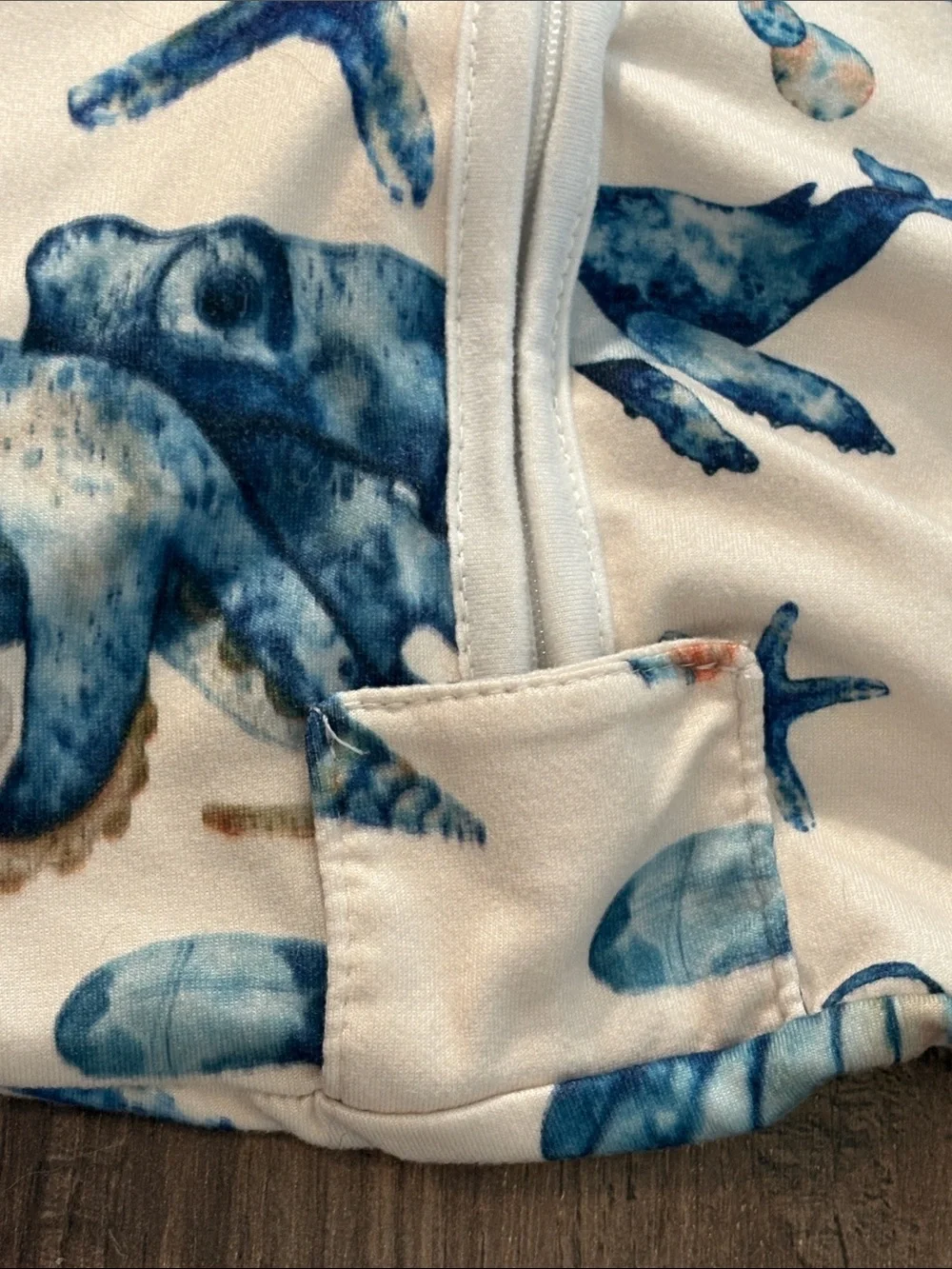 2-Pack Baby Sleep Sacks - Ocean & Safari Prints in Cream and Blue